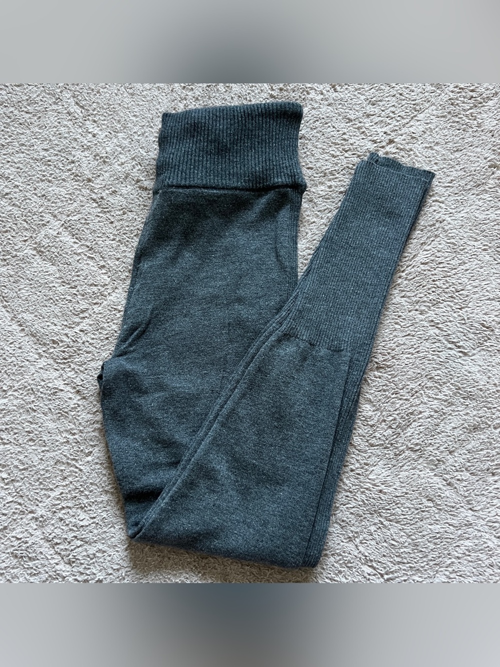 NWOT FP Movement Ribbed Knit Sweatpants Leggings Sporty Athleisure Workout Sz S
